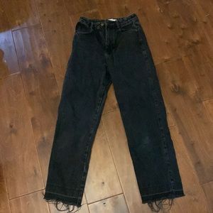 Zara, Size 2, Black straight jeans